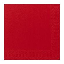 SERVIETTE DUNI PAP. ROUGE 40X40CM 3PLIS 1/4 (4X250) photo du produit