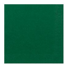 SERVIETTE DUNI PAP. VERT FONCE 33X33CM 3PLIS 1/4 (8X125) photo du produit