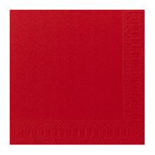 SERVIETTE DUNI PAP. ROUGE 33X33CM 3PLIS 1/4 (8X125) photo du produit