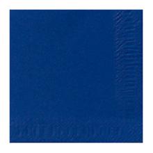 SERVIETTE DUNI PAP. BLEU FONCE 33X33CM 3PLIS 1/4 (8X125) photo du produit