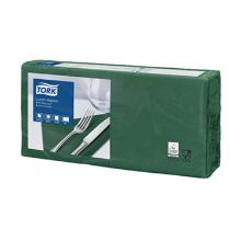 SERVIETTE TORK LUNCH NAPKIN VERT FONCE 33X33CM 2PLIS 1/4 (10X200) photo du produit