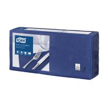 SERVIETTE TORK SOFT LUNCH NAPKIN BLEU FONCE 33X33CM 3PLIS 1/4 (10X150) photo du produit