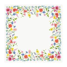 NAPPERON BIO DUNICEL FLOWY MEADOW 84X84CM (5X20) photo du produit