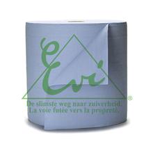 ROULEAU D'ESSUYAGE JUMBO EVI STEELBLEU 3PLIS 37CMX380M 1000CPS (2) photo du produit