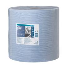ROULEAU D'ESSUYAGE TORK PLUS BLEU 2PLIS 37CMX510M 1500CPS W1 (1) photo du produit