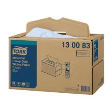 CHIFFON D'ESSUYAGE IND.HEAVY-DUTY FOLD.HANDYBOX 3PLIS BLEU 32CMX39CM (1X200) photo du produit