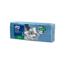 CHIFFON D'ESSUYAGE TORK INDUSTRIAL LOW-LINT BLEU CLOTH 1PLIE 32.4X39CM W4 (5X80) photo du produit