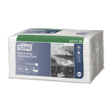 CHIFFON D'ESSUYAGE TORK HEAVY-DUTY FOLD. S.P.1PLI BLANC 32CMX38.5CM W8 (8X45) photo du produit