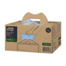CHIFFON D'ESSUY.TORK HEAVY-DUTY CL.HANDY-BOX 1PLI BLEU 35.5X61.5CM W7 (1X120) photo du produit