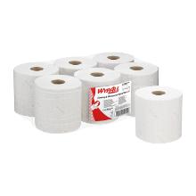 ROULEAU D'ESSUYAGE WYPALL L20 ESSENTIAL CENTERFEED BLANC 2PLIS 19.5CMX150M (6) photo du produit