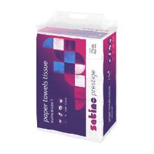 ESSUIE-MAINS SATINO PRESTIGE CELL. BLANC INTERFOLD 2PLIS 20.6X32CM PT2 (25X120) photo du produit