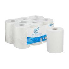 ROUL.ESSUIE-MAINS SCOTT CONTR.SLIMROLL REC.PBS BLANC 1PLI 19.8CMX165M 660CPS (6) photo du produit