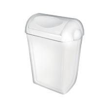 POUBELLE BINGO 23L BLANC AVEC COUVERCLE S BLANC 33X22X49CM (1) photo du produit