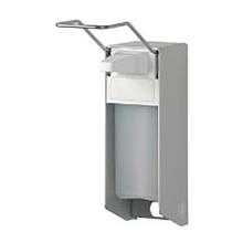 DISTRIBUTEUR SAVON ET DESINFECTION ALU AVEC RESERV.100ML ET LEVIER A COUDE (1) photo du produit