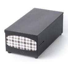 DISTRIBUTEUR METAL NOIR 180X350 H.130MM > SERVIETTES DISP.33X33CM (1X1) photo du produit
