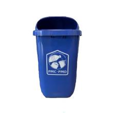 POUBELLE CITY MURALE OU POTEAU BLEU 50L PMC - PMD (1) photo du produit
