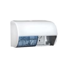 DISTRIBUTEUR PAPIER TOILETTE EVI BLANC 2 ROULEAUX 15X15X26CM (1) photo du produit