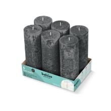 STOMPKAARS RUSTIEK CILINDER BOLSIUS 85 UUR STORMY GREY D.68 H.190MM (2X6) artikelfoto