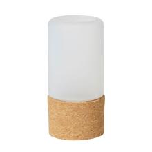 BOUGEOIR HOPE VERRE BRUN/BLANC D.70 H.140MM (4X1) photo du produit