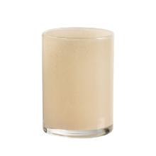 BOUGEOIR EN VERRE SILKY BEIGE D.85 H.115MM (4X1) photo du produit