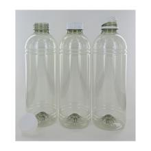 BOUTEILLE A CREME/JUS RPET H.244MM + BOUCHON HDPE BLANC – 1000ML (1X65) photo du produit