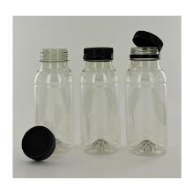 BOUTEILLE A CREME/JUS RPET H.139MM + BOUCHON HDPE NOIR – 250ML (1X200) photo du produit