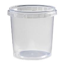 POT + COUVERCLE PP TRSP. INVIOLABLE D.131 H.127MM - 1140ML (1X188) photo du produit