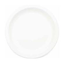 ASSIETTE HARFIELD RONDE PLATE POLYCARBONATE BLANCHE D.254 H.25MM (1X10) photo du produit