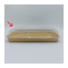 COUVERCLE PET TRSP 256X185X32MM > CAKE/SUSHI TRAY NR11 CARTON/PE 732044 (4X50) photo du produit
