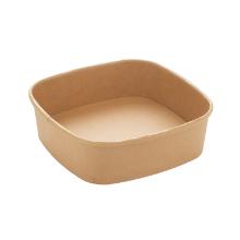 BOL A SALADE CARRE CARTON/PE BRUN 170X170X50MM - 750/900ML (6X50) photo du produit