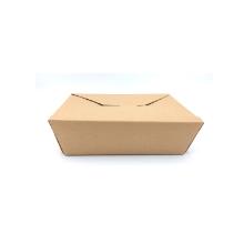 MEALBOX TOPFOLDED CARTON/PE KRAFT BRUN 140/157X196/215X65MM - 2000ML (4X50) photo du produit