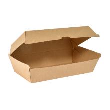 HAMBURGER/FOODBOX CLAM BOX LARGE CARTON BRUN 205X107X79MM 1100ML (4X45) photo du produit
