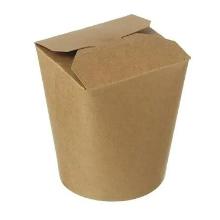FOODCONTAINER CARTON/PE BRUN ROND 82X75 H.95MM 16 OZ 480/560ML (10X50) photo du produit