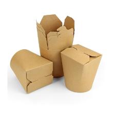 FOODCONTAINER CARTON/PE BRUN ROND 85X71 H.95MM 16OZ 480/560ML (10X50) photo du produit