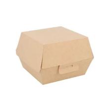 HAMBURGERBOX CARTON ONDULE 220GR BRUN/BLANC 110/144X107/136X92MM (10X50) photo du produit
