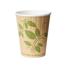 GOBELET CARTON ECO DOUBLE WALL CUP PAP./PLA D.90 H.110MM - 350ML (16X35) photo du produit