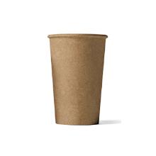 GOBELET CARTON/PE BRUN D.90 H.136MM - 16OZ 470ML (20X50) photo du produit