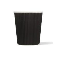 BEKER KARTON RIPPLE WAND ZWART D.80 H.90MM - 8OZ 230ML (20X25) artikelfoto