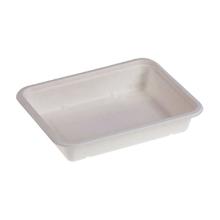 ASSIETTE MENU BP CANNE A SUCRE BLANC 227X178X43MM - 1 COMP. - 1050ML (2X125) photo du produit