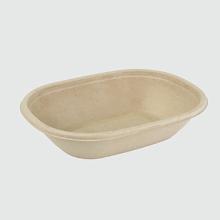 BOWL CANNE A SUCRE NATUREL OVAL 190X150X50MM - 620ML (6X50) photo du produit