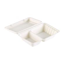 MEALBOX CANNE A SUCRE BLANC 2 COMP 241X163X65MM 470/300ML (5X50) photo du produit