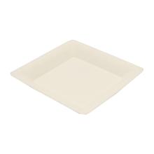 ASSIETTE CARRE CANNE A SUCRE BLANC 200X200X15MM (20X50) photo du produit