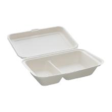 MEALBOX DUO CANNE A SUCRE BLANC 2 COMP. 240X160X60MM 200/300ML (8X50) photo du produit
