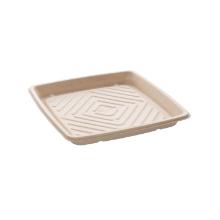 PLATEAU PULPE CANNE A SUCRE NATUREL 27X27CM (1X25) photo du produit