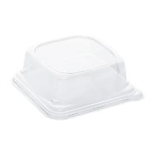 COUVERCLE DOME RPET TRSP GRAB&GO 130X130X51MM > 734400/606 (6X50) photo du produit