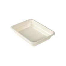 ASSIETTE MENU BIO-CELLULOSE BEIGE 227X178X45MM - 1 COMP. - 1300ML (1X180) photo du produit