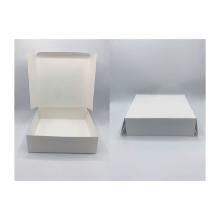 BOITE A TARTE CARTON BLANC 130X130X50MM (12X25) photo du produit