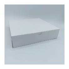 BOITE A TARTE CARTON BLANC 210X210X50MM (12X25) photo du produit
