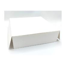 BOITE A TARTE CARTON BLANC 250X250X80MM (8X25) photo du produit