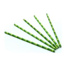 PAILLE DROITE PAPIER BAMBOU LOOK ASSORTI 3 PLIS D.6 L.200MM EN SACHET (24X200) photo du produit